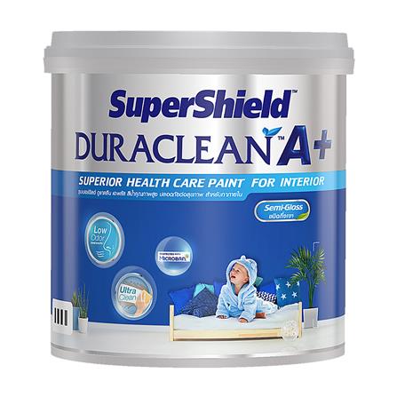 สีน้ำทาภายใน TOA SUPERSHIELD DURACLEAN A PLUS 0100 สีขาว กึ่งเงา 2.5 แกลลอน