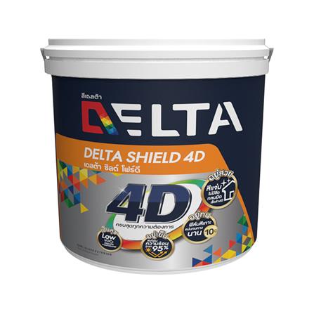 สีน้ำทาภายนอก DELTA SHIELD 4D BASE D กึ่งเงา 2.5 แกลลอน
