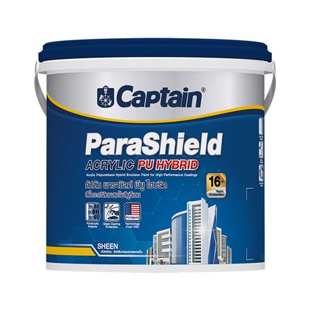 สีน้้ำทาภายนอก ชนิดเนียน PARASHIELD PU HYBRID BASE B สีขาว 1 แกลลอน