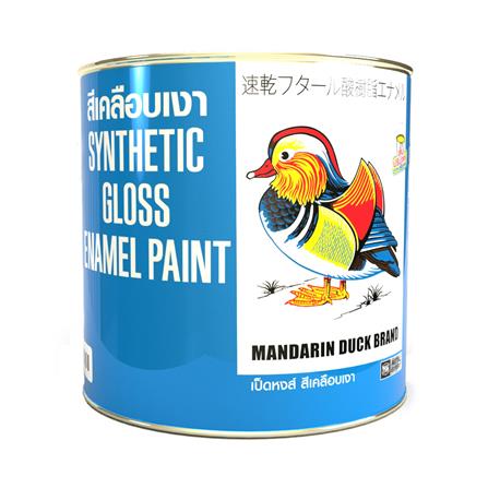 สีน้ำมัน TOA เป็ดหงส์ M111 สีขาว เงา 1/4 แกลลอน