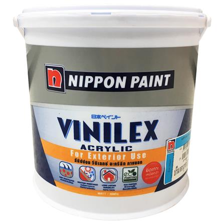 สีน้ำทาภายนอก ชนิดด้าน NIPPON PAINT VINILEX ACRYLIC BASE B สีขาว 1 แกลลอน