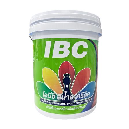 สีน้ำทาภายใน IBC 100 สีขาว ด้าน 5 แกลลอน