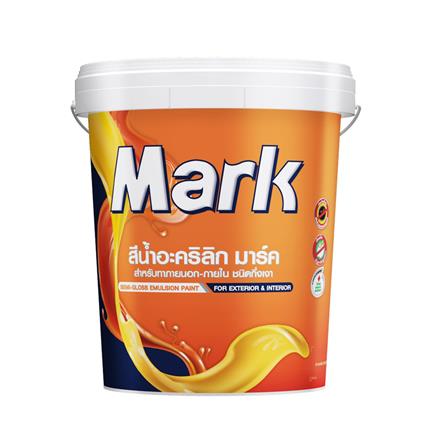 สีน้ำทาภายนอก ชนิดกึ่งเงา CAPTAIN MARK M973 สีเทา 17.5 ลิตร