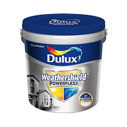 สีน้ำทาภายนอก DULUX WEATHERSHIELD POWERFLEXX BASE B สีขาว เนียน 3 ลิตร