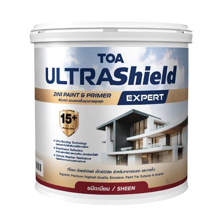 สีน้ำทาภายใน-ภายนอก ชนิดเนียน TOA ULTRASHIELD EXPERT UH100 สีขาว 9 ลิตร