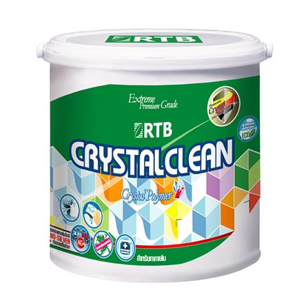 สีน้ำทาภายใน ชนิดด้าน RTB CRYSTAL CLEAN BASE A สีขาว 2.5 แกลลอน