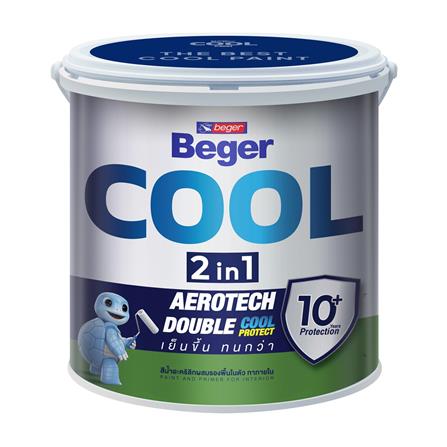 สีน้ำทาฝ้า ขนิดด้าน BEGER COOL 2 IN 1 CC999 สีเทา 1 แกลลอน