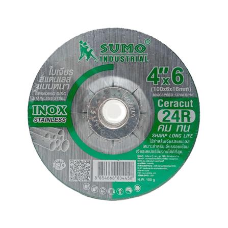 ใบเจียรหนา SUMO CERACUT 24R 4 นิ้ว 100X6 มม. สีเขียว