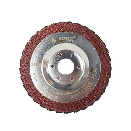 แผ่นเจียรกระดาษทรายหลังแข็ง (ฝาเหล็ก) SUMO TURBO เบอร์ 80 4 นิ้ว