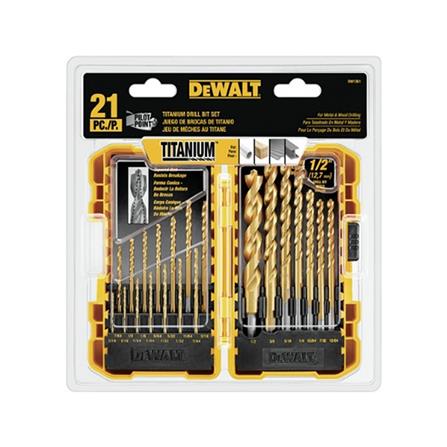 ดอกเจาะเหล็กไทเทเนียม DEWALT DE1361 21 ชิ้น/ชุด