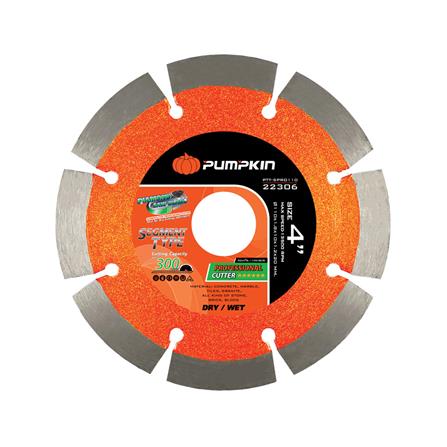 ใบตัดเพชรขอบหยัก PUMPKIN 22306 4 นิ้ว x 1.25 มม.