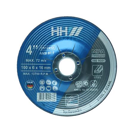 แผ่นเจียรเหล็กหนา HHW 4 นิ้ว 6X100 มม.