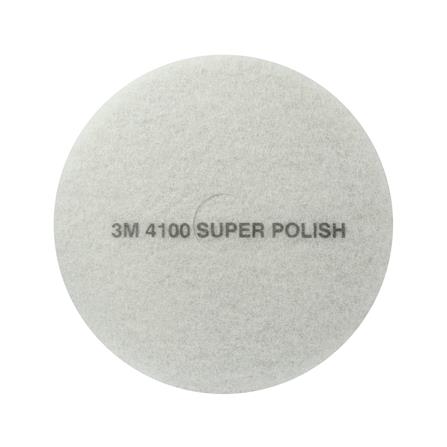 แผ่นสก๊อตไบรท์ขัดเงา 3M Z052-0120 18 นิ้ว สีขาว