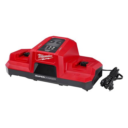 แท่นชาร์จแบตเตอรี่ MILWAUKEE M18 DUAL BAY SUPER CHARGER 18 โวลต์