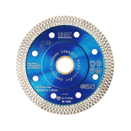 ใบตัดเพชร HHW X-TURBO 4 นิ้ว/105X1.2 มม.