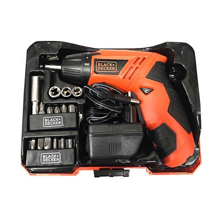 ชุดสว่านไขควงไร้สาย (แบตในตัว) BLACK&amp;DECKER KC4815KA15-B1 4.8 โวลต์