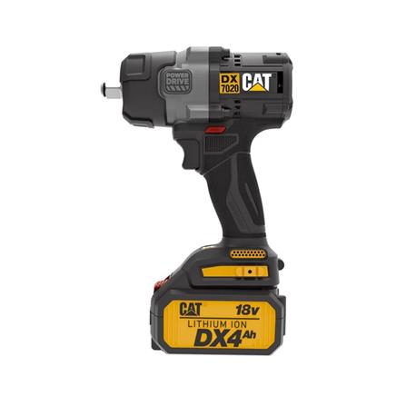 บล็อกกระแทกไร้สาย (พร้อมแบตเตอรี่) CAT DX7020 18 โวลต์