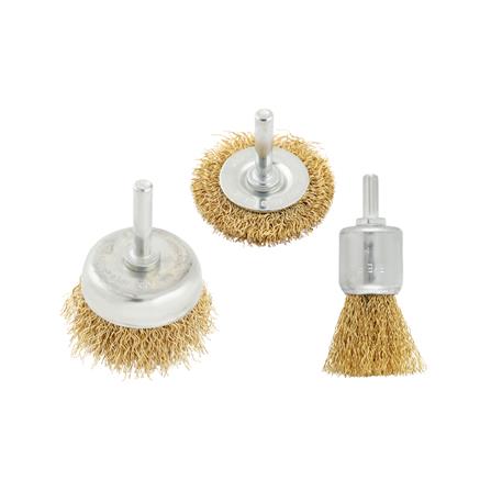 ชุดแปรงลวดกลมมีแกน MATALL แพ็ก 3 ชิ้น