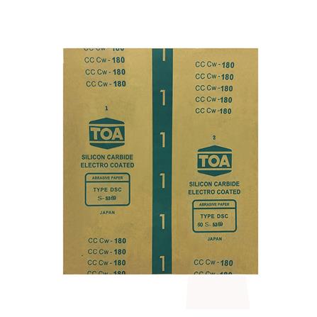 กระดาษทรายขัดไม้แผ่น เบอร์ 180 TOA