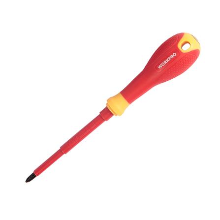 ไขควงปากแฉกหุ้มฉนวน VDE WORKPRO WP341027 PH0x75 มม.