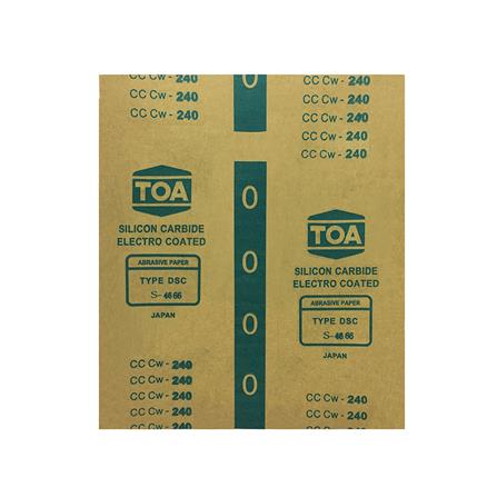 กระดาษทรายขัดไม้แผ่น เบอร์ 240 TOA