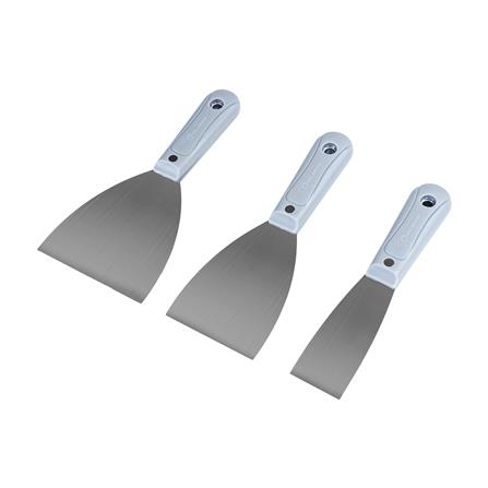 เกรียงโป๊วด้ามพลาสติก ROLLINGDOG (ชุด 3 ชิ้น)