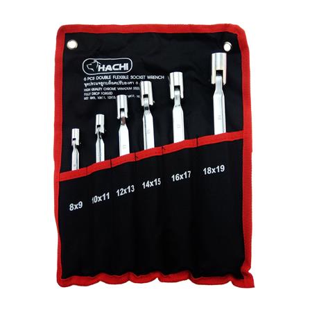 ชุดประแจลูกบล็อกปรับองศา HACHI 6 ชิ้น