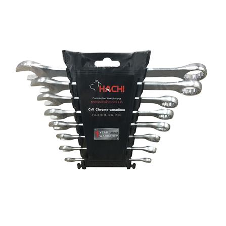 ประแจแหวนข้างปากตาย HACHI 8 ชิ้น/ชุด