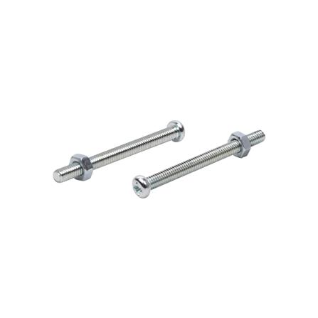 สกรูเกลียวมิลพร้อมนอต JP DEXZON 4X45 มม. แพ็ก 25 ชิ้น