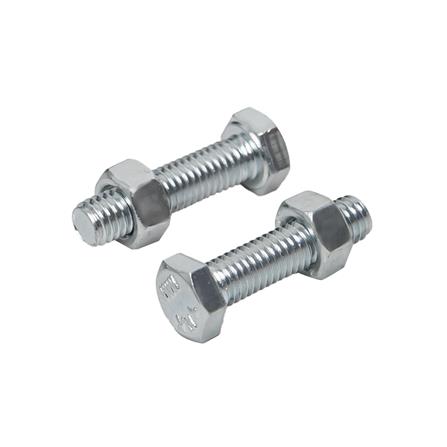 สกรูหัวหกเหลี่ยมพร้อมน็อต DEXZON 5x18 มม. แพ็ก 10 ชิ้น