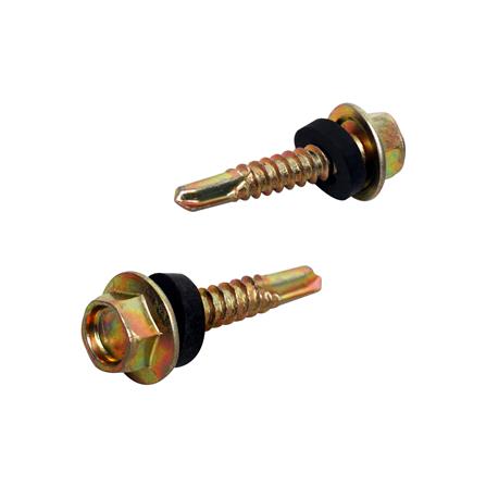 สกรูยึดหลังคาลอนคู่แปเหล็ก DEXZON 10x1 นิ้ว (แพ็ก 150 ชิ้น)