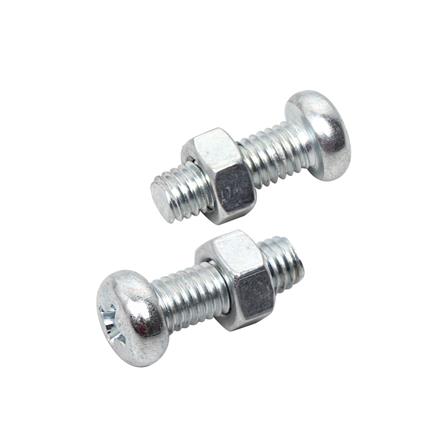 สกรูเกลียวมิลพร้อมนอต JP DEXZON 5X15 มม. แพ็ก 25 ชิ้น