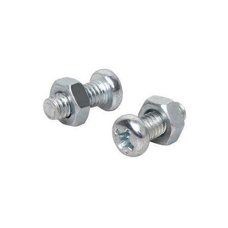 สกรูเกลียวมิลพร้อมนอต JP DEXZON 4X10 มม. แพ็ก 25 ชิ้น