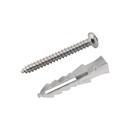 พุกพลาสติกพร้อมสกรู DEXZON HA-514 เบอร์ 5 10 ตัว