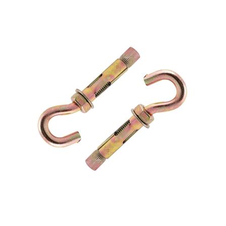 พุ๊กเหล็กพร้อมตะขอ DEXZON 10x50 มม. แพ็ก 2 ชิ้น