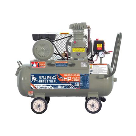 ปั๊มลมโรตารี่ SUMO 7T40 1 แรงม้า 40 ลิตร