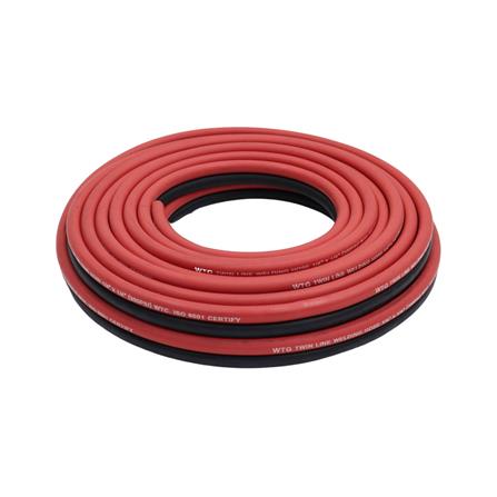 สายลมคู่ KOVET WTG 1/4X10 ม. สีดำ-แดง