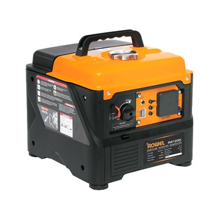 เครื่องกำเนิดไฟฟ้าอินเวอร์เตอร์เบนซิน ROWEL RW1200I 1.2 กิโลวัตต์ 220 โวลต์