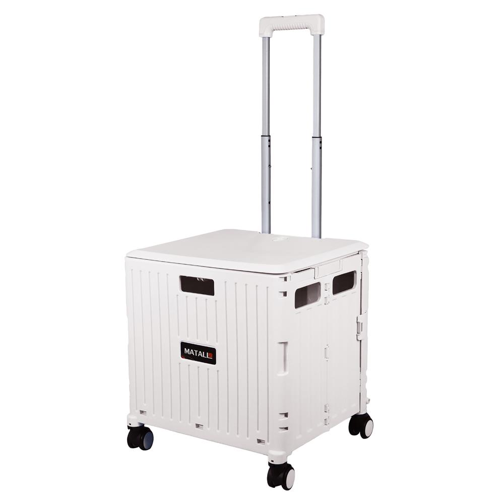 รถเข็นกล่องอเนกประสงค์พับได้ MATALL JRWS-16A 35 กก. สีเบจ