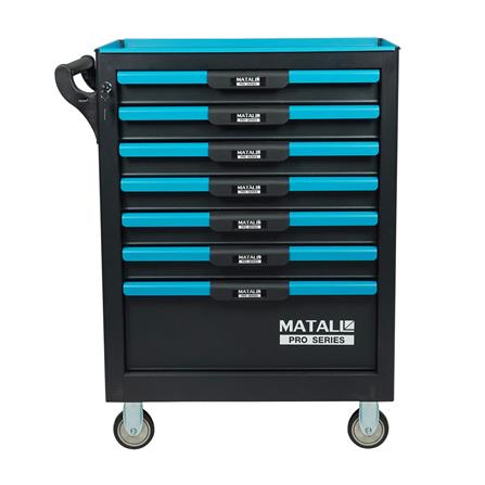 ตู้เครื่องมือช่างลิ้นชัก 7 ชั้น MATALL PRO EF-6091016 สีเขียว-ดำ