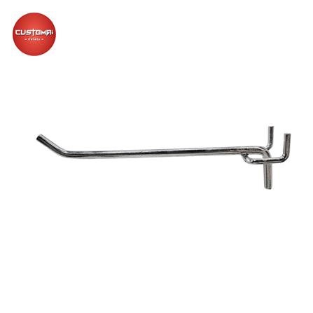 ตะขอแขวนเหล็กแบบหนา CUSTOMAI 15 ซม. สีเงิน
