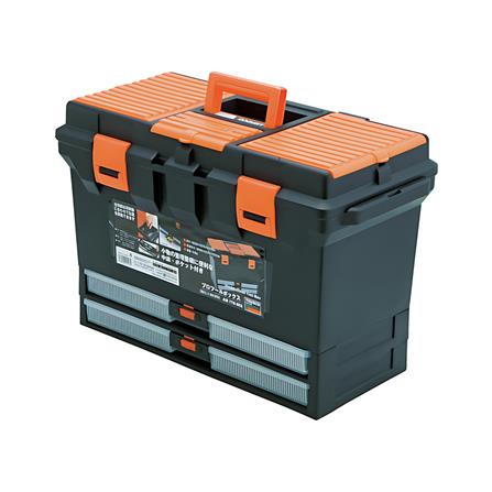 กล่องเครื่องมือพลาสติก TRUSCO TTB-802 สีดำ-ส้ม