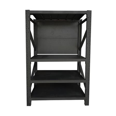 ชั้นเหล็กมีแผง 4 ชั้น MATALL PRO 150x200x60 ซม. สีดำ