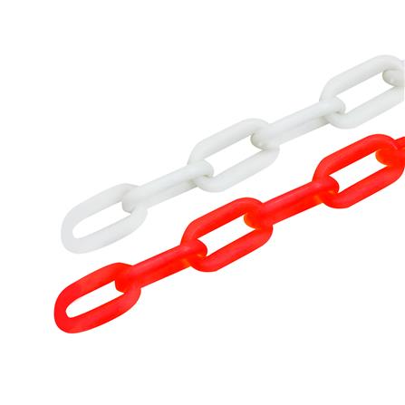 โซ่พลาสติก RIGHT 8104 6 มม. x 25 ม. สีขาว/สีแดง