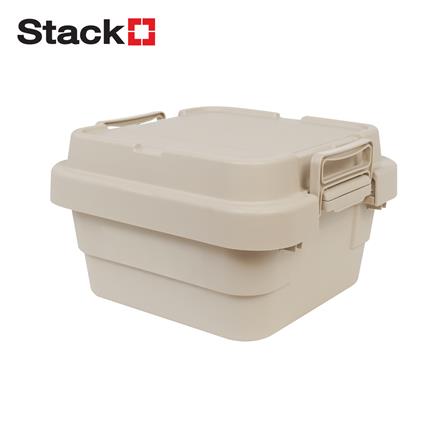 กล่องจัดเก็บท้ายรถ 18 ลิตร STACKO GLAM 39x39.5x24.5 ซม. สีเบจ