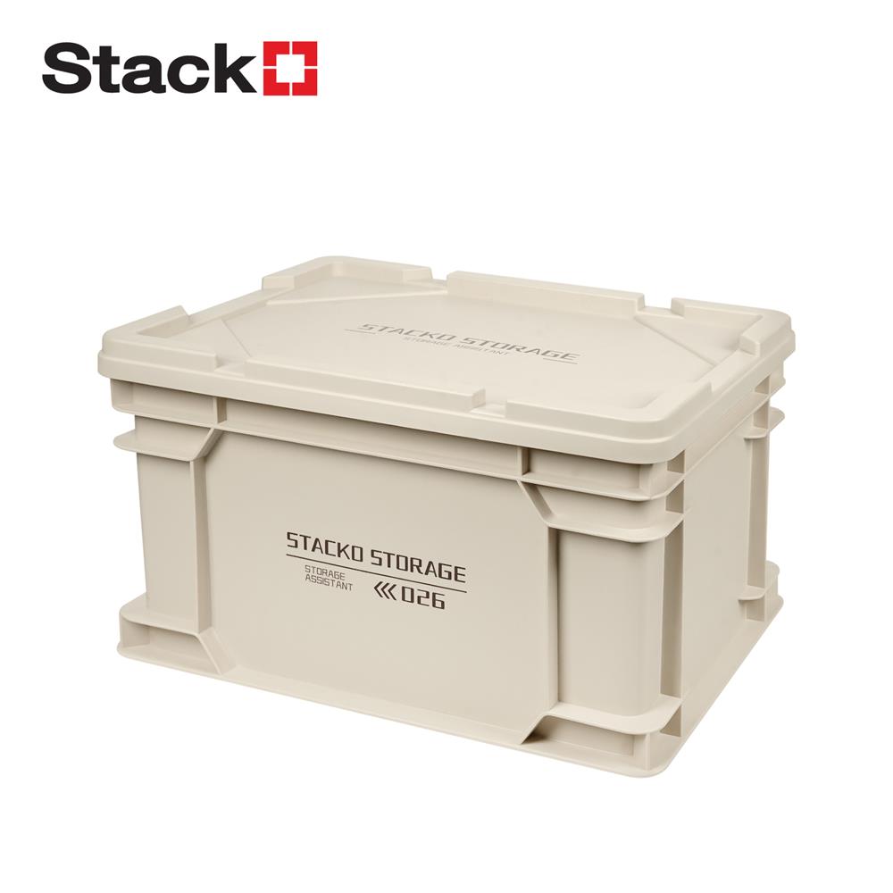กล่องเก็บของ STACKO GLAM 2026 40.5X30X24 ซม. สีเบจ