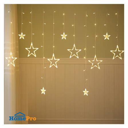 ไฟกะพริบ LED CARINI 1091 STAR 2.5 เมตร WARM WHITE