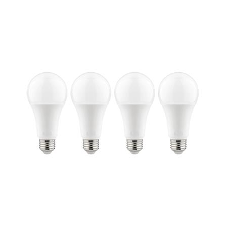 หลอด LED L&amp;E A60 BULB 18 วัตต์ DAYLIGHT E27 แพ็ก 4 ชิ้น