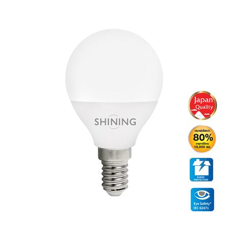 หลอด LED SHINING BULB GLOBE 3 วัตต์ WARM WHITE E14