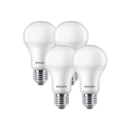 หลอด LED PHILIPS A60 12 วัตต์ COOL WHITE E27 (แพ็ก 4 ชิ้น)